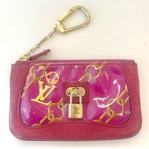 LOUIS VUITTON Limited Edition Pochette Clefs Monogram Charms Velvet Chains 2006